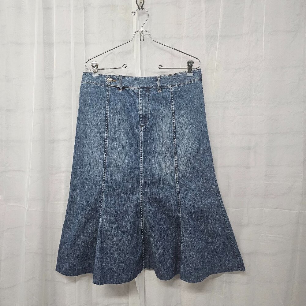 Ralph Lauren Indigo A-Line Skirt